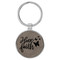 Enthoozies Have Faith Religious Gray Laser Engraved Leatherette Keychain Backpack Pull - 1.5 x 3 Inches