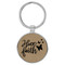 Enthoozies Have Faith Religious Light Brown Laser Engraved Leatherette Keychain Backpack Pull - 1.5 x 3 Inches