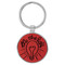 Enthoozies Be The Light Religious Red Laser Engraved Leatherette Keychain Backpack Pull - 1.5 x 3 Inches