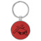 Enthoozies Holy Cross Bible Religious Red Laser Engraved Leatherette Keychain Backpack Pull - 1.5 x 3 Inches