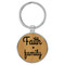 Enthoozies Faith Family Religious Bamboo Laser Engraved Leatherette Keychain Backpack Pull - 1.5 x 3 Inches