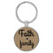 Enthoozies Faith Family Religious Light Brown Laser Engraved Leatherette Keychain Backpack Pull - 1.5 x 3 Inches
