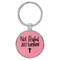 Enthoozies Not Perfect Just Forgiven Religious Pink Laser Engraved Leatherette Keychain Backpack Pull - 1.5 x 3 Inches