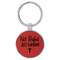 Enthoozies Not Perfect Just Forgiven Religious Red Laser Engraved Leatherette Keychain Backpack Pull - 1.5 x 3 Inches