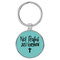 Enthoozies Not Perfect Just Forgiven Religious Teal  Laser Engraved Leatherette Keychain Backpack Pull - 1.5 x 3 Inches