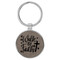 Enthoozies Walk by Faith Religious Gray Laser Engraved Leatherette Keychain Backpack Pull - 1.5 x 3 Inches