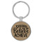 Enthoozies Dream Believe Achieve Be Honest Light Brown Laser Engraved Leatherette Keychain Backpack Pull - 1.5 x 3 Inches