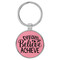Enthoozies Dream Believe Achieve Be Honest Pink Laser Engraved Leatherette Keychain Backpack Pull - 1.5 x 3 Inches
