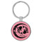 Enthoozies Pisces Zodiac Sign Astrology Pink Laser Engraved Leatherette Keychain Backpack Pull - 1.5 x 3 Inches