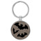 Enthoozies Bats Halloween Gray Laser Engraved Leatherette Keychain Backpack Pull - 1.5 x 3 Inches