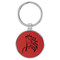 Enthoozies Majestic Horse Red Laser Engraved Leatherette Keychain Backpack Pull - 1.5 x 3 Inches