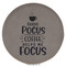 Enthoozies Hocus Pocus Coffee Helps Me Focus Gray Laser Engraved Leatherette Compact Mirror - Stylish and Practical Portable Makeup Mirror - 2.5 Inch Diameter