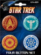 Star Trek 4 Piece Button Set