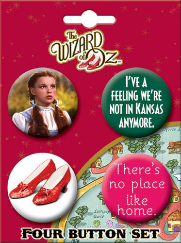 The Wizard of Oz Dorthy 4 Piece Button Set