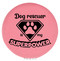 Enthoozies Dog Rescuer is my Superpower Pink Laser Engraved Leatherette Compact Mirror - Stylish and Practical Portable Makeup Mirror - 2.5 Inch Diameter