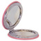Enthoozies 1776 Heart 2.5" Diameter Laser Engraved Leatherette Compact Mirror