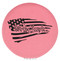 Enthoozies We the People US Flag Pink Laser Engraved Leatherette Compact Mirror - Stylish and Practical Portable Makeup Mirror - 2.5 Inch Diameter