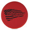 Enthoozies We the People US Flag Red Laser Engraved Leatherette Compact Mirror - Stylish and Practical Portable Makeup Mirror - 2.5 Inch Diameter