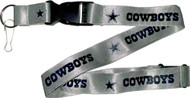 Dallas Cowboys Grey Lanyard Keychain