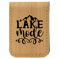 Enthoozies Lake Mode Magnetic Leatherette Money Clip - 1.75 x 2.5 Inches