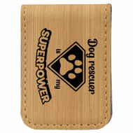 Enthoozies Dog Rescuer is my Superpower Laser Engraved Magnetic Leatherette Money Clip - 1.75 x 2.5 Inches