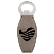 Enthoozies 1776 USA Heart Patriotic Laser Engraved Magnetic Bottle Opener - 1.75 Inches x 4.75 Inches