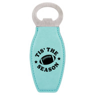 Enthoozies Football Tis' The Season Laser Engraved Magnetic Bottle Opener - 1.75 Inches x 4.75 Inches