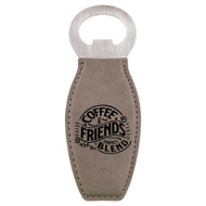 Enthoozies Coffee and Friends are the Perfect Blend Laser Engraved Magnetic Bottle Opener - 1.75 Inches x 4.75 Inches