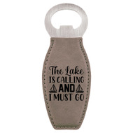 Enthoozies The Lake is Calling and I Must Go Laser Engraved Magnetic Bottle Opener - 1.75 Inches x 4.75 Inches
