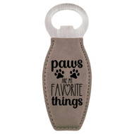 Enthoozies Paws Are My Favorite Things Puppy Laser Engraved Magnetic Bottle Opener - 1.75 Inches x 4.75 Inches