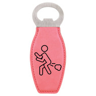 Enthoozies Stick Man Passing Gas Fart Laser Engraved Magnetic Bottle Opener - 1.75 Inches x 4.75 Inches