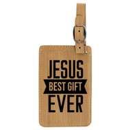 Enthoozies Jesus Best Ever Religious Laser Engraved Luggage Tag - 2.75 Inches x 4.5 Inches
