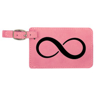 Enthoozies Infinity Loop Laser Engraved Luggage Tag - 2.75 Inches x 4.5 Inches
