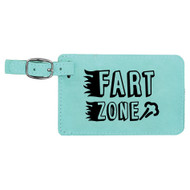 Enthoozies Fart Zone Laser Engraved Luggage Tag - 2.75 Inches x 4.5 Inches