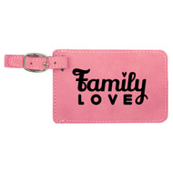 Enthoozies Family Love Laser Engraved Luggage Tag - 2.75 Inches x 4.5 Inches