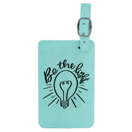 Enthoozies Be The Light Laser Engraved Luggage Tag - 2.75 Inches x 4.5 Inches