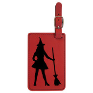 Enthoozies Sexy Witch Silhouette Laser Engraved Luggage Tag - 2.75 Inches x 4.5 Inches
