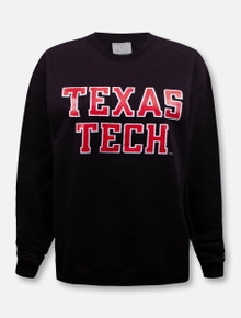 Champion Texas Tech Red Raiders "Rugged Glitter Football Font" Crew Pullover