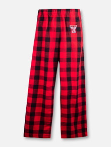 Texas Tech Red Raiders Double T  YOUTH Plaid Flannel Pajama Pants