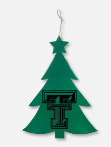 Texas Tech Red & Black 2FT Christmas Tree W/12 Assorted Football Ornaments NCAA 