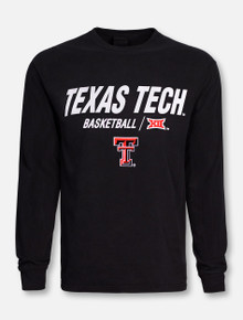  Champion Texas Tech Red Raiders Double T "Center Court" Basketball Long Sleeve T-Shirt