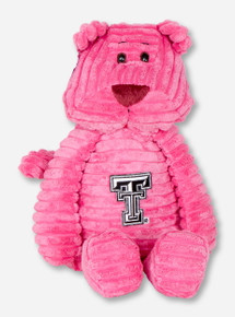 Plush Riblet Pink Cat with Double T