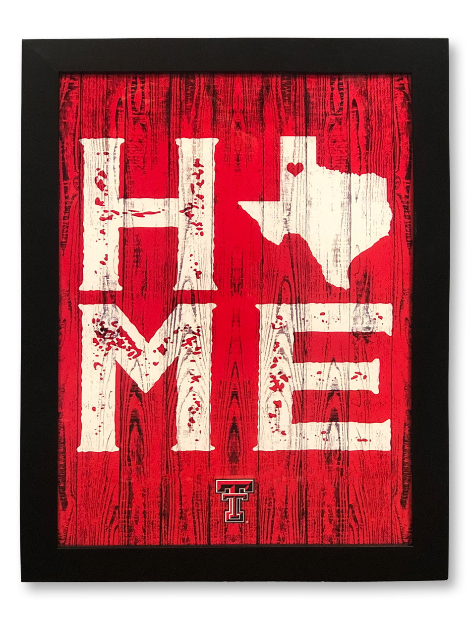 Prints Charming Texas Tech Red Raiders Home Wall Decor