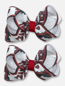  Texas Tech Red Raiders TODDLER 2 Pack Loop Bows