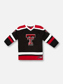 Arena Texas Tech Red Raiders Double T "Mr. Plow" YOUTH Black Hockey Jersey