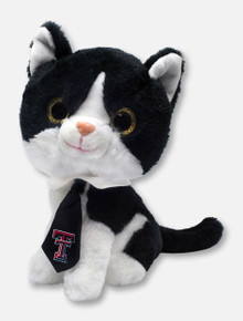 Texas Tech Red Raiders Tuxedo Glitter Cat with Double T Necktie