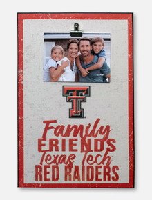 Texas Tech Red Raiders Family Friends Clip Canvas Sign