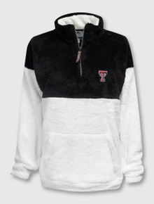 Summit Texas Tech Red Raiders Double Plush Color Block Sherpa 1/4 Pullover