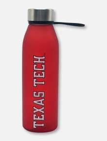 Texas Tech Red Raiders Frosted Glass Bottle