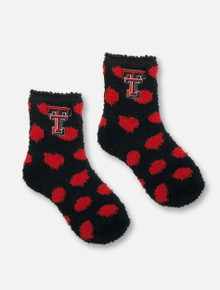 ZooZatz Texas Tech Red Raiders Reverse Polka Dot Socks